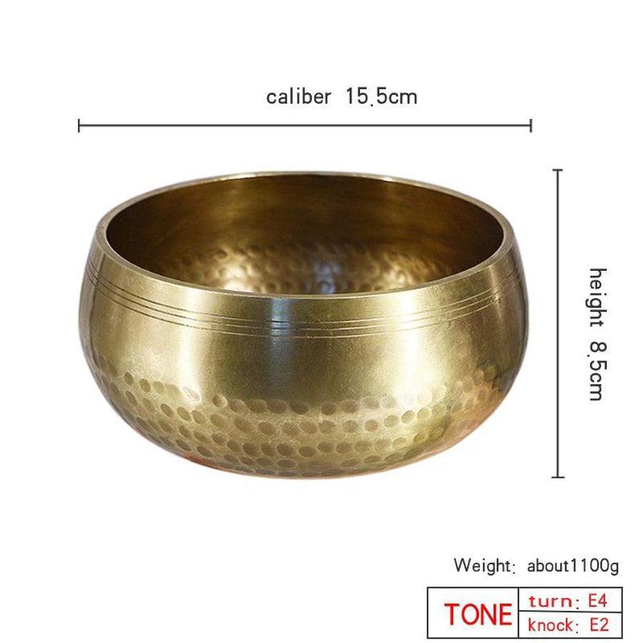 Bol chantant en tibétain artisanal en laiton