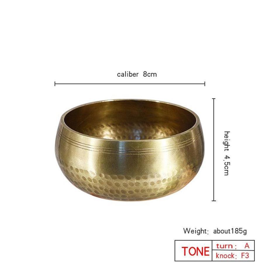 Bol chantant en tibétain artisanal en laiton