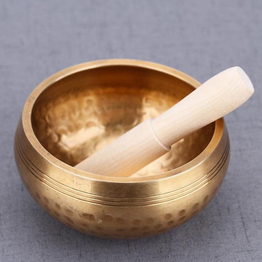 Bol chantant en tibétain artisanal en laiton