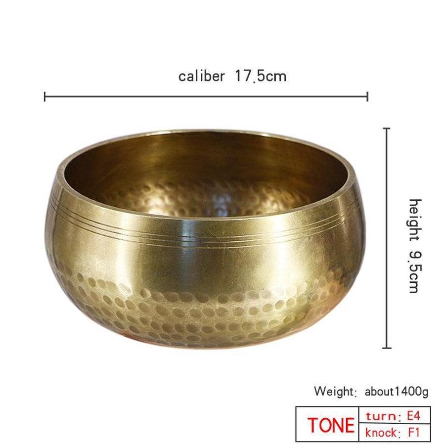 Bol chantant en tibétain artisanal en laiton