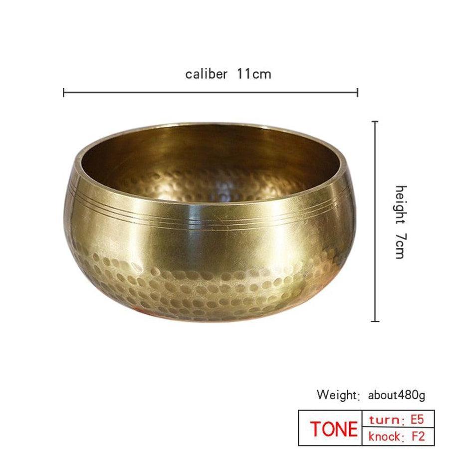 Bol chantant en tibétain artisanal en laiton