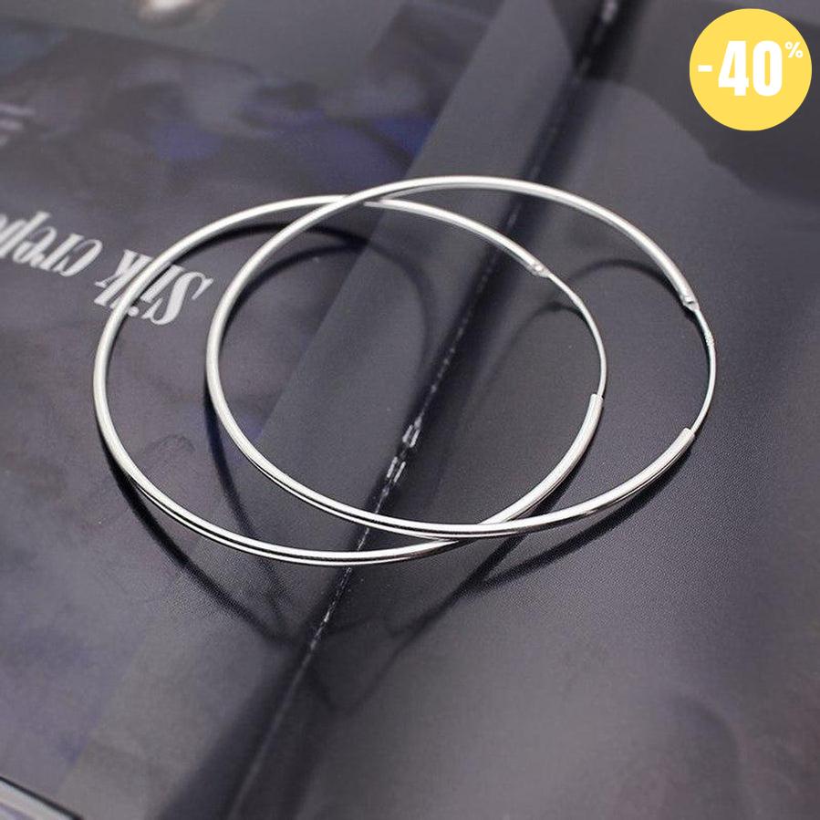 Boucles d'oreilles créoles en argent 925