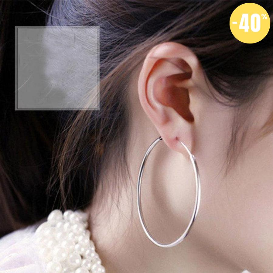 Boucles d'oreilles créoles en argent 925
