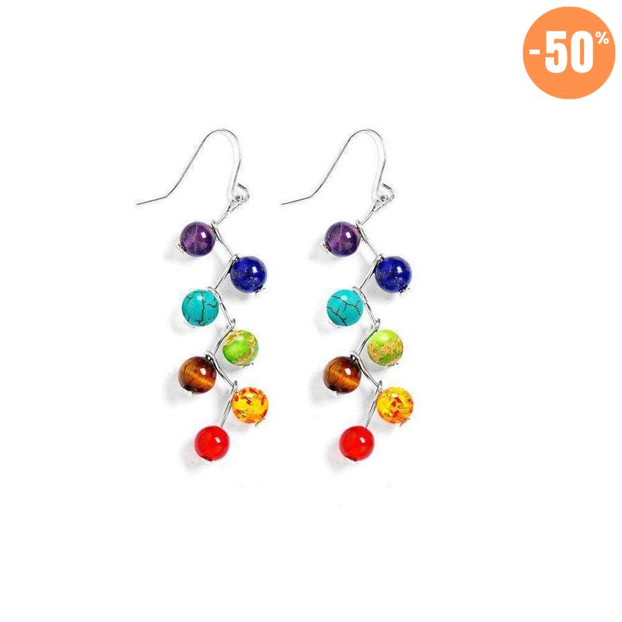 Boucles d'oreilles des 7 chakras
