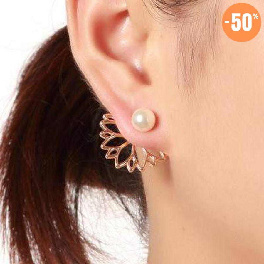 Boucles d'oreilles fleur de Lotus