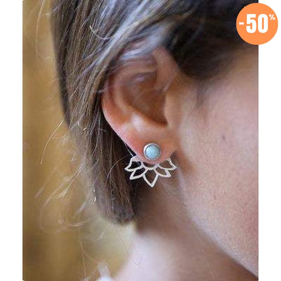 Boucles d'oreilles fleur de Lotus