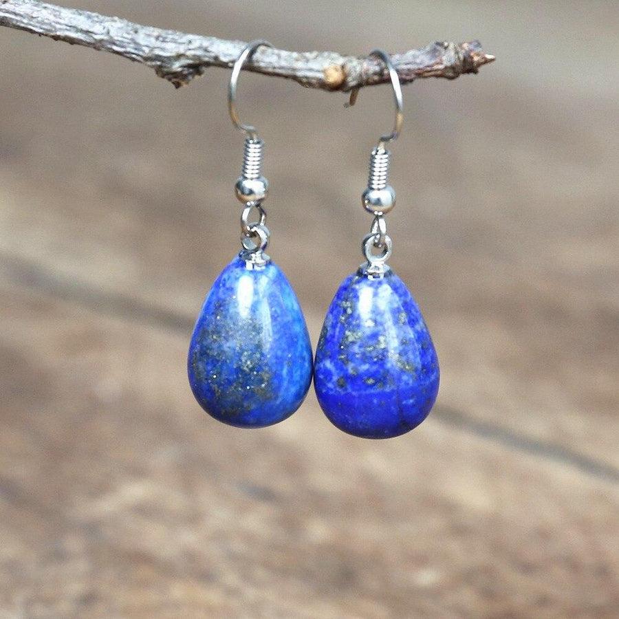 Boucles d’oreilles goutte d’eau en Lapis Lazuli