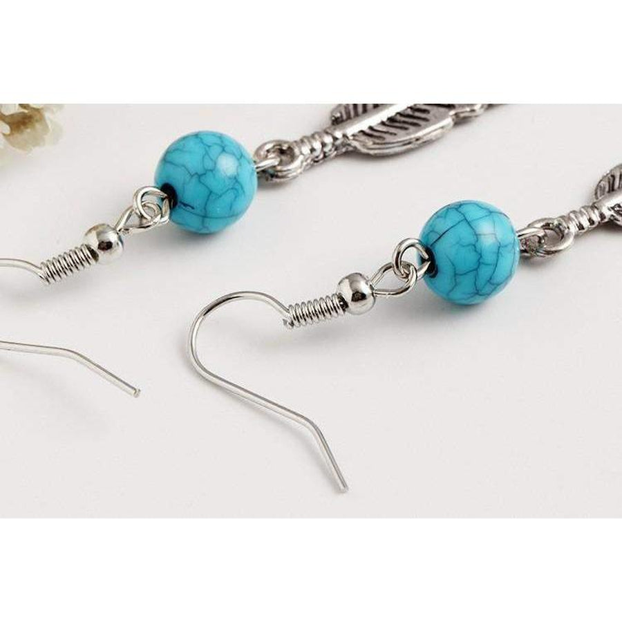 Boucles d'oreilles plume