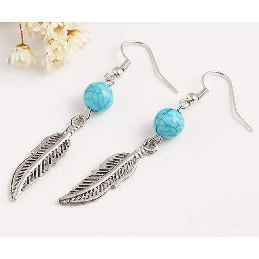 Boucles d'oreilles plume