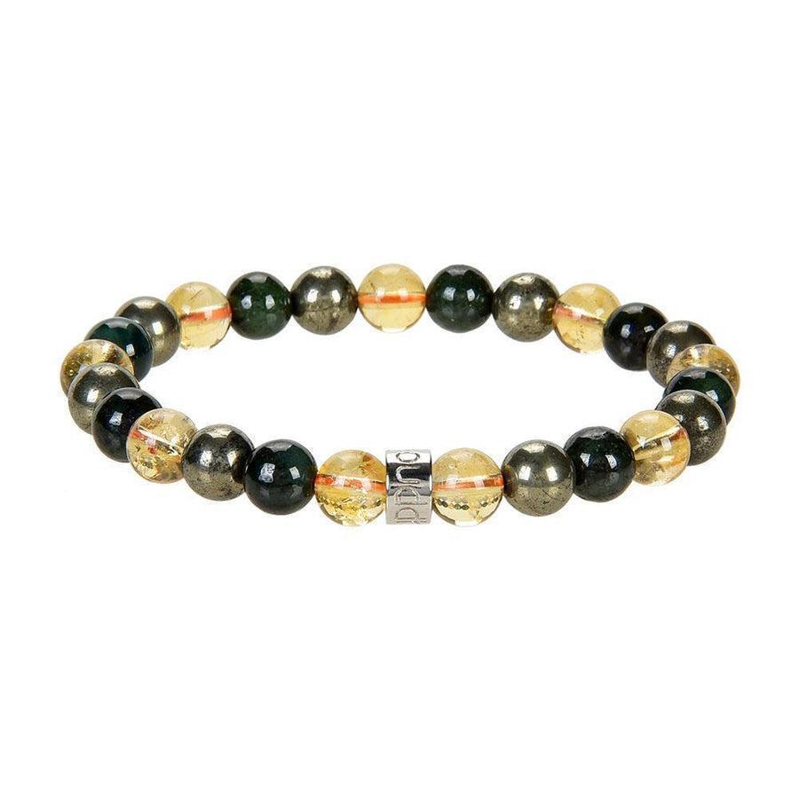 Bracelet « Abondance & Prospérité » en Citrine, Pyrite et Jade
