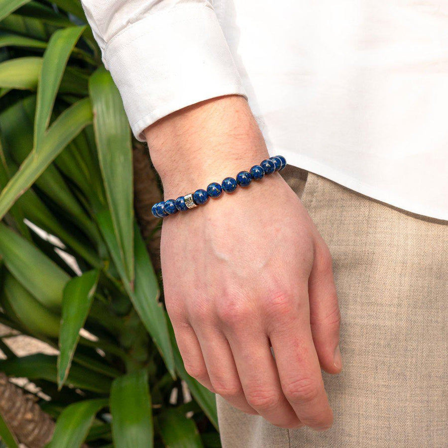 Bracelet « Amélioration de l’expression » en Lapis Lazuli