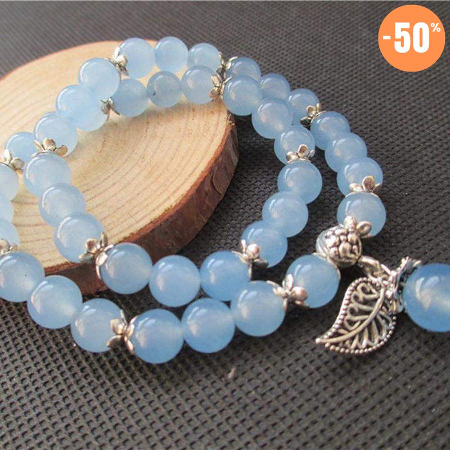 Bracelet «anti-fatigue» en calcedoine