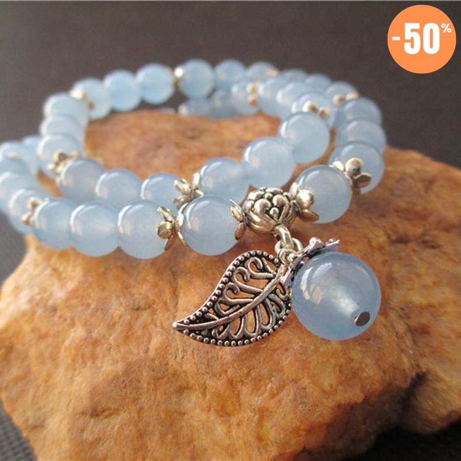 Bracelet «anti-fatigue» en calcedoine