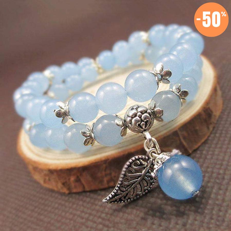 Bracelet «anti-fatigue» en calcedoine