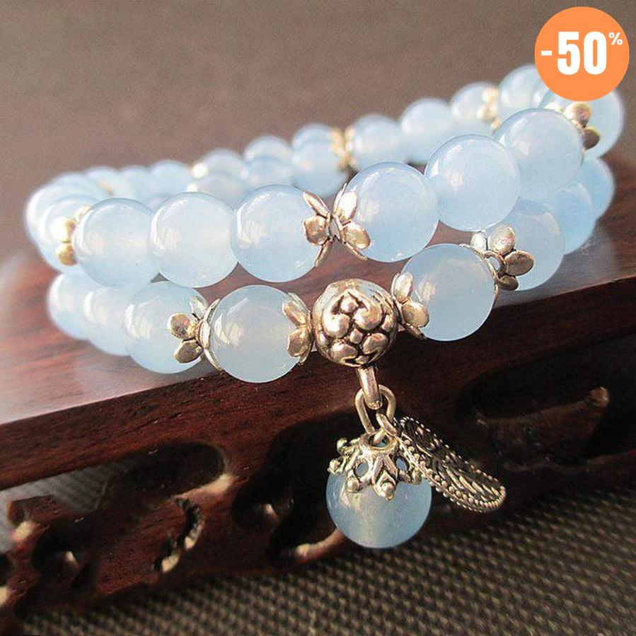 Bracelet «anti-fatigue» en calcedoine