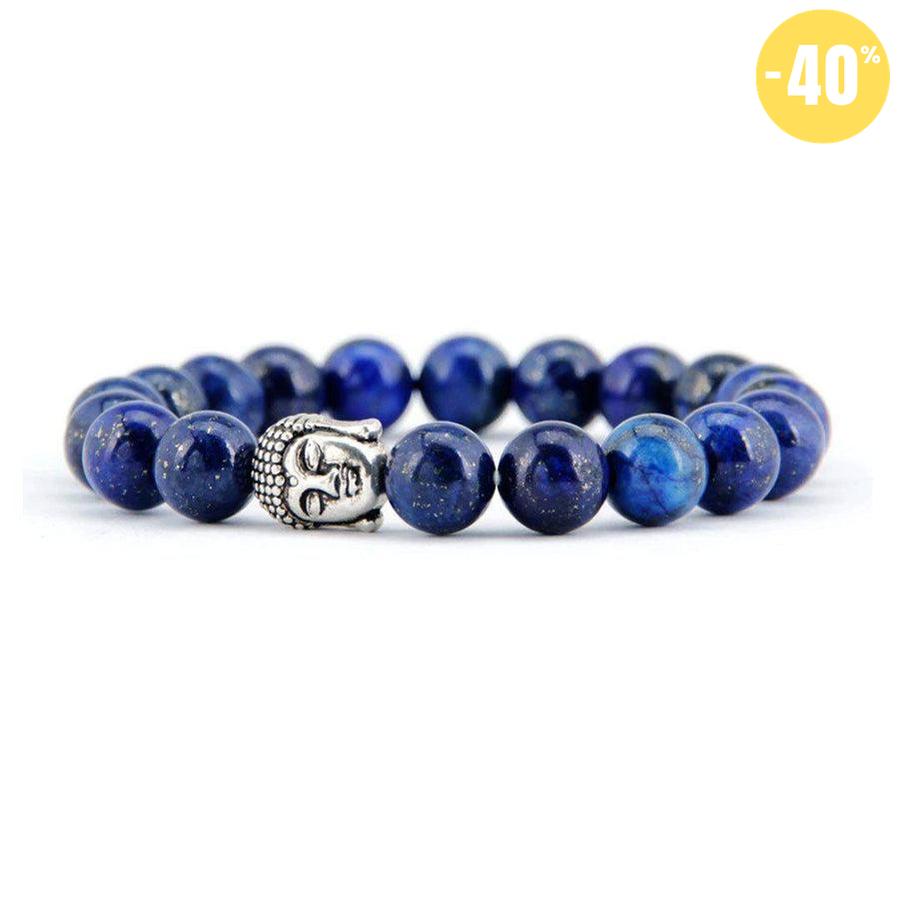 Bracelet « anti-stress » en Lapis Lazuli et tête de Bouddha