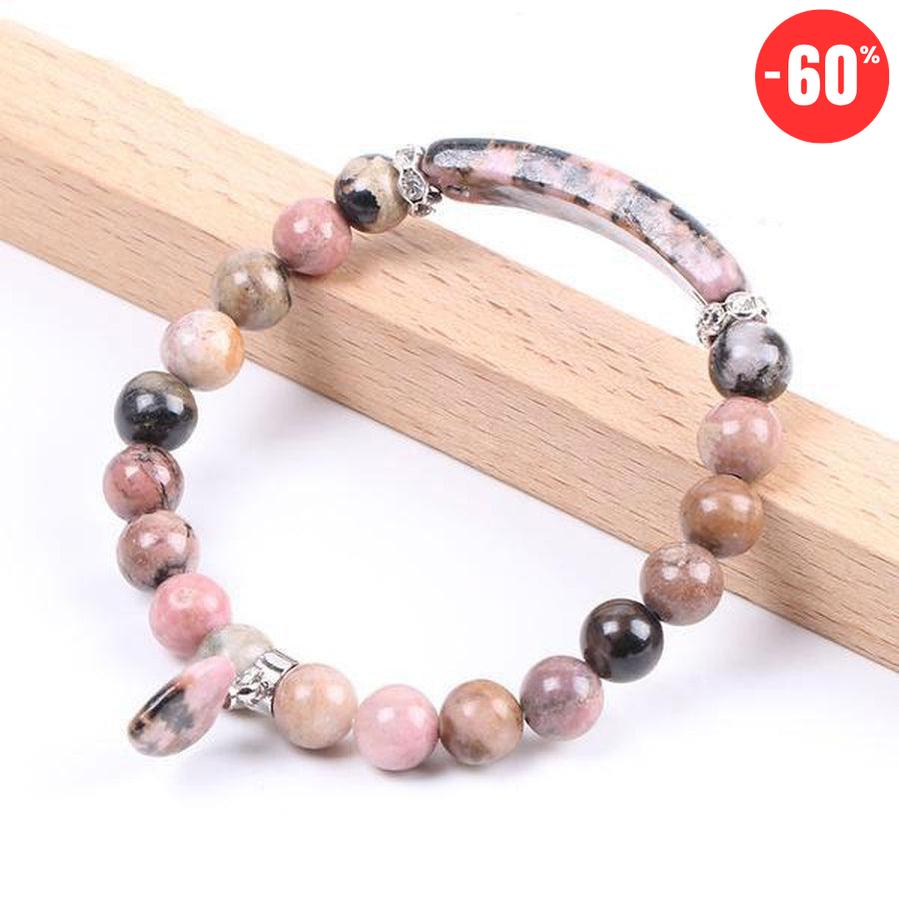 Bracelet «anti-stress et confiance » en Rhodonite