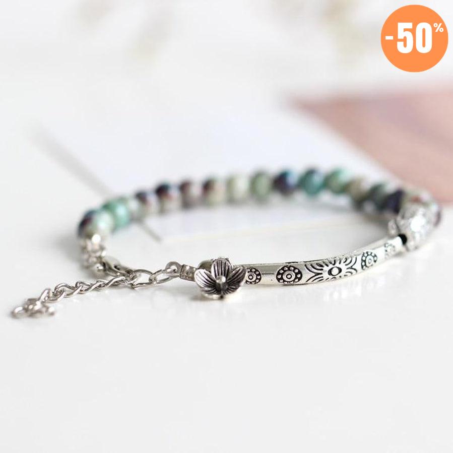 Bracelet antique en perle de céramique