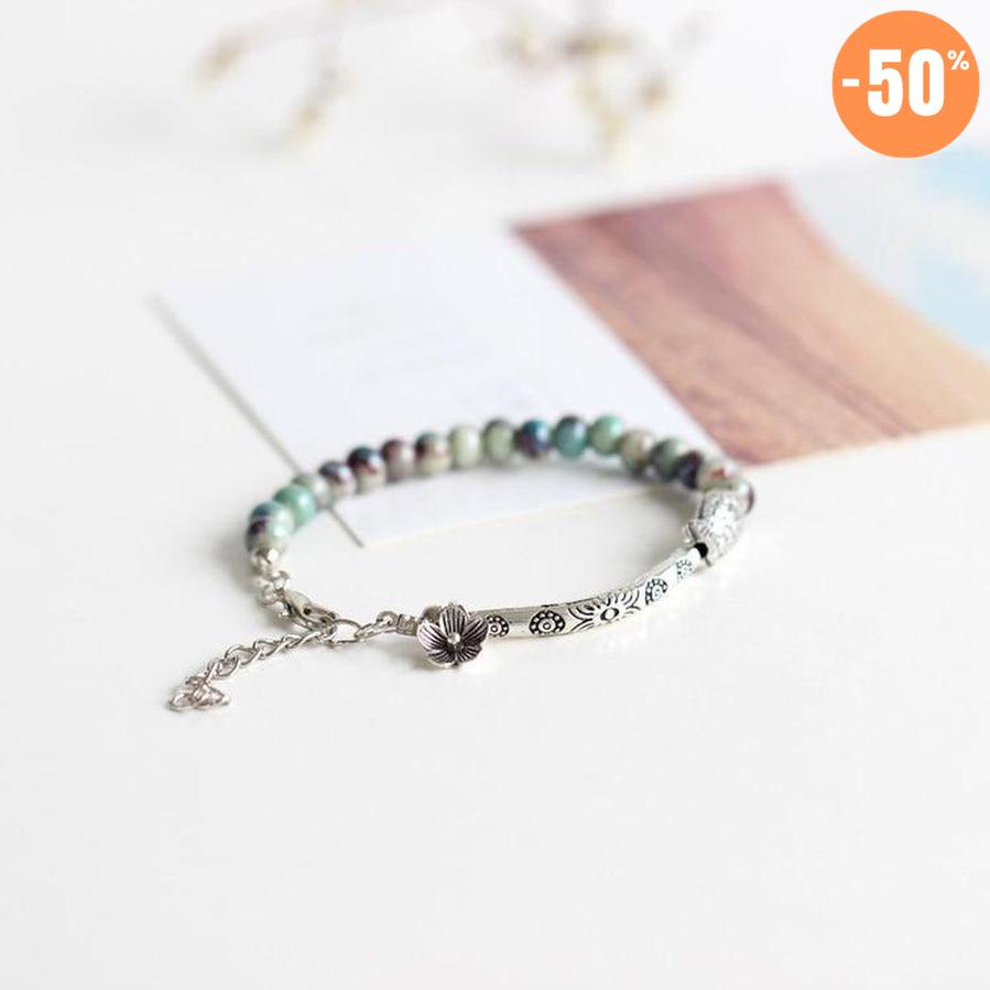 Bracelet antique en perle de céramique