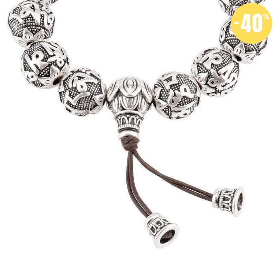 Bracelet Antique Tibétain en Argent Tibétain