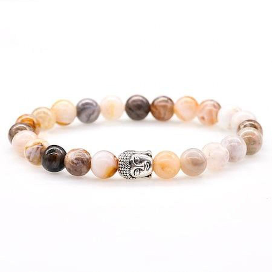 Bracelet Bouddha «Apaisement et Force» en Onyx véritable