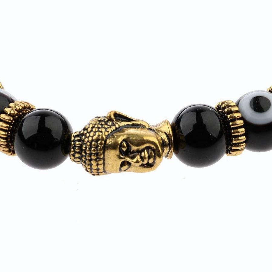 Bracelet Bouddha en Agate et Turquoise