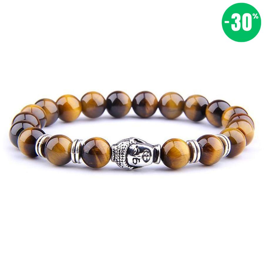 Bracelet Bouddha et Œil de tigre brun