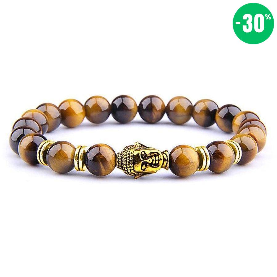 Bracelet Bouddha et Œil de tigre brun