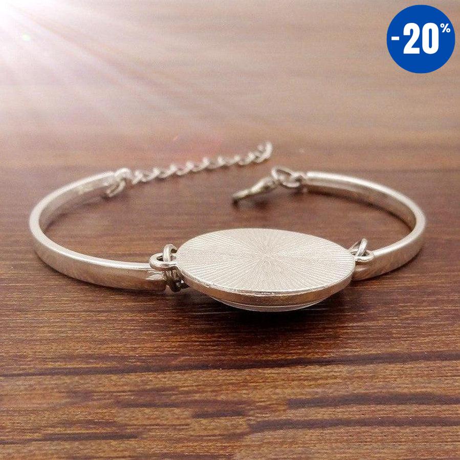 Bracelet bouddhiste cabochon Sri Yantra sacré