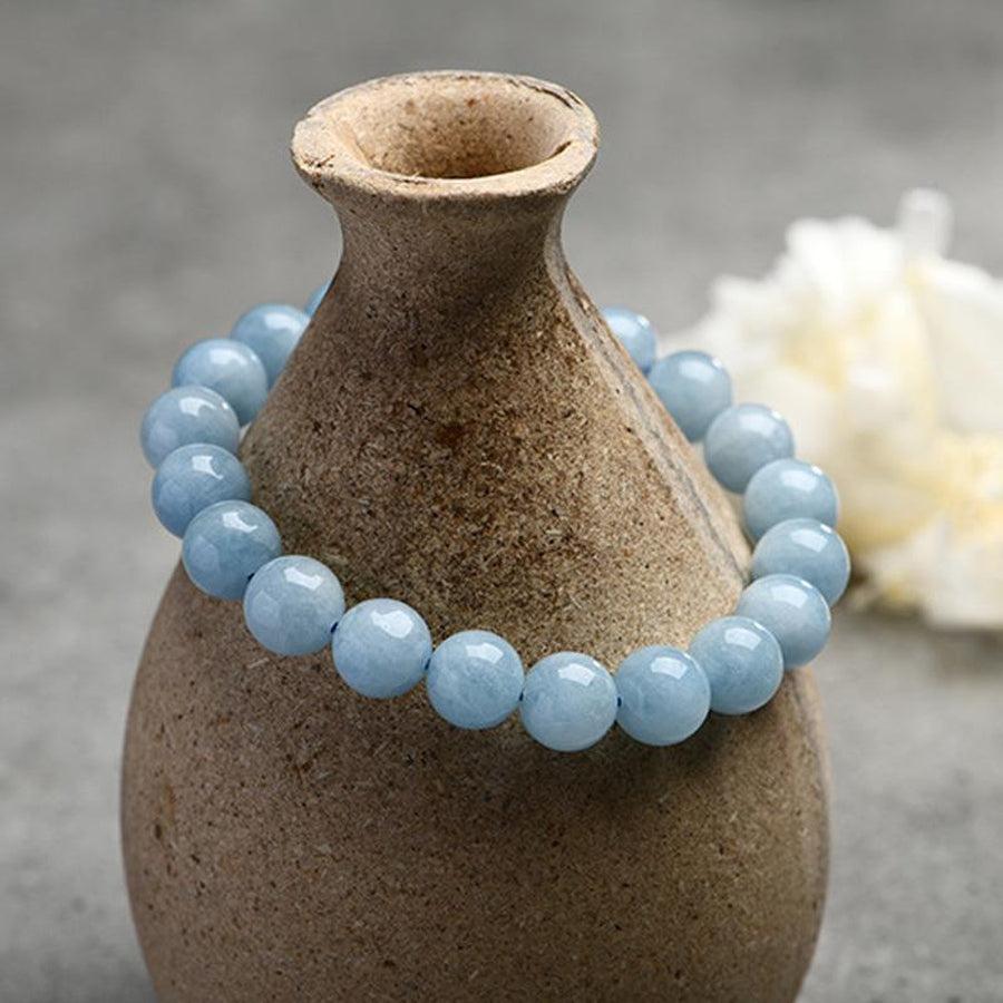 Bracelet «Clarté de l'esprit» en aigue-marine