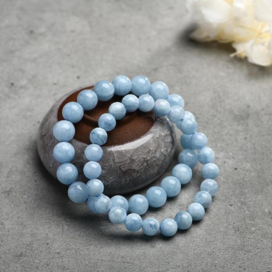 Bracelet «Clarté de l'esprit» en aigue-marine