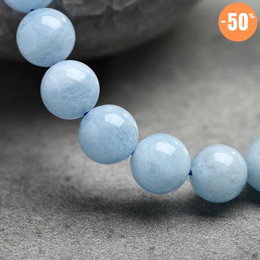 Bracelet «Clarté de l'esprit» en aigue-marine