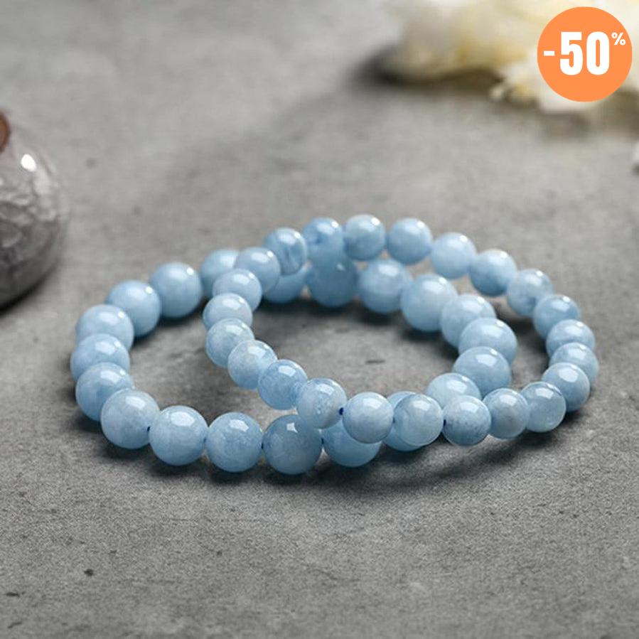 Bracelet «Clarté de l'esprit» en aigue-marine