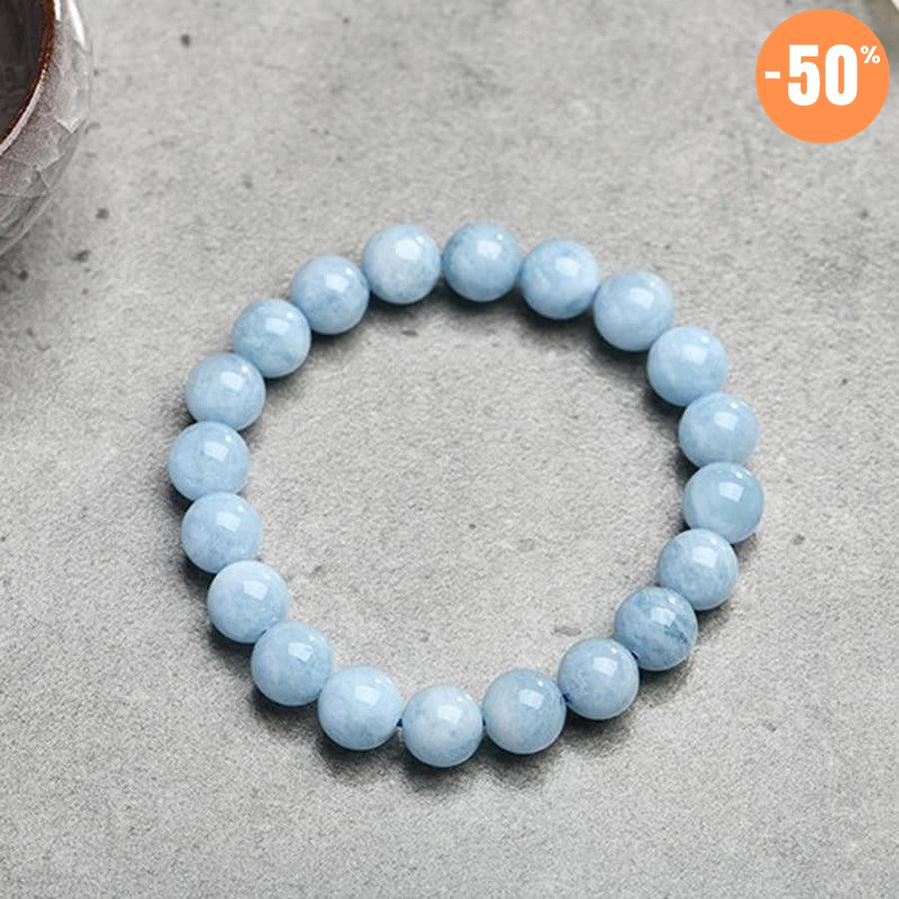 Bracelet «Clarté de l'esprit» en aigue-marine