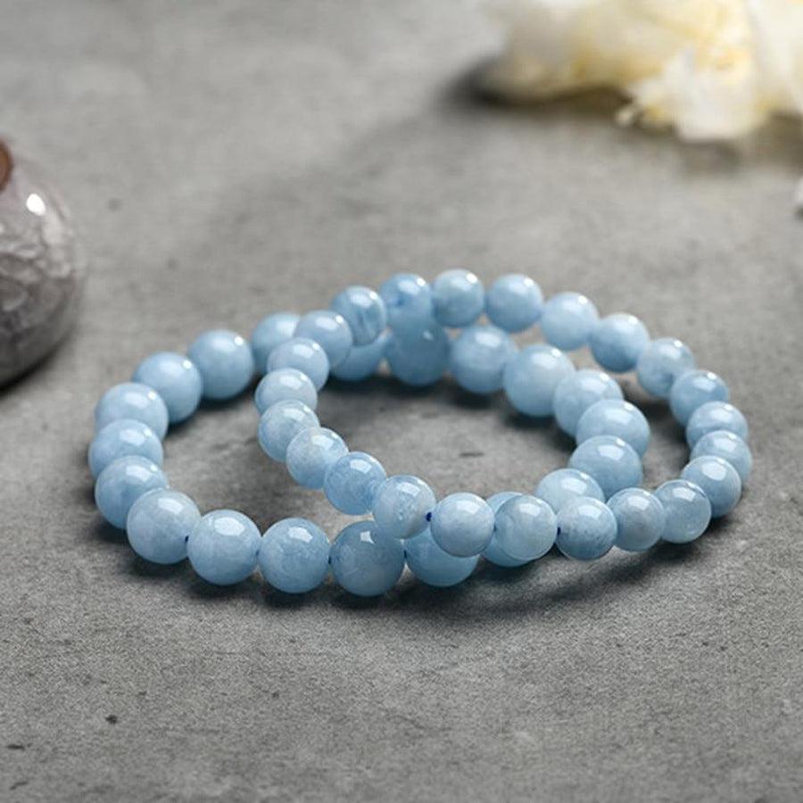 Bracelet «Clarté de l'esprit» en aigue-marine