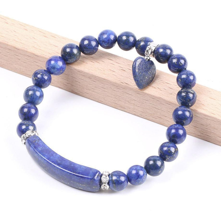 Bracelet cœur en Lapis Lazuli