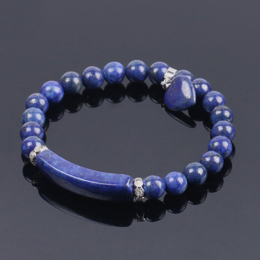Bracelet cœur en Lapis Lazuli