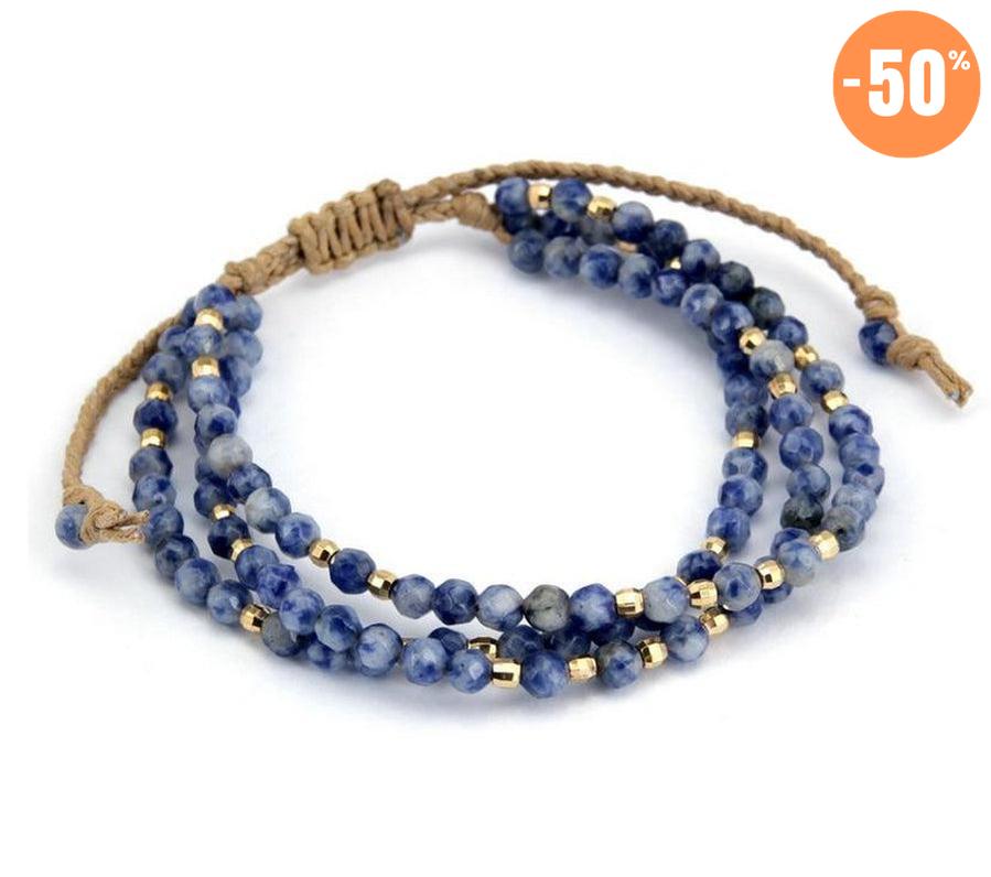 Bracelet «Créativité et Communication» en perles de Sodalite