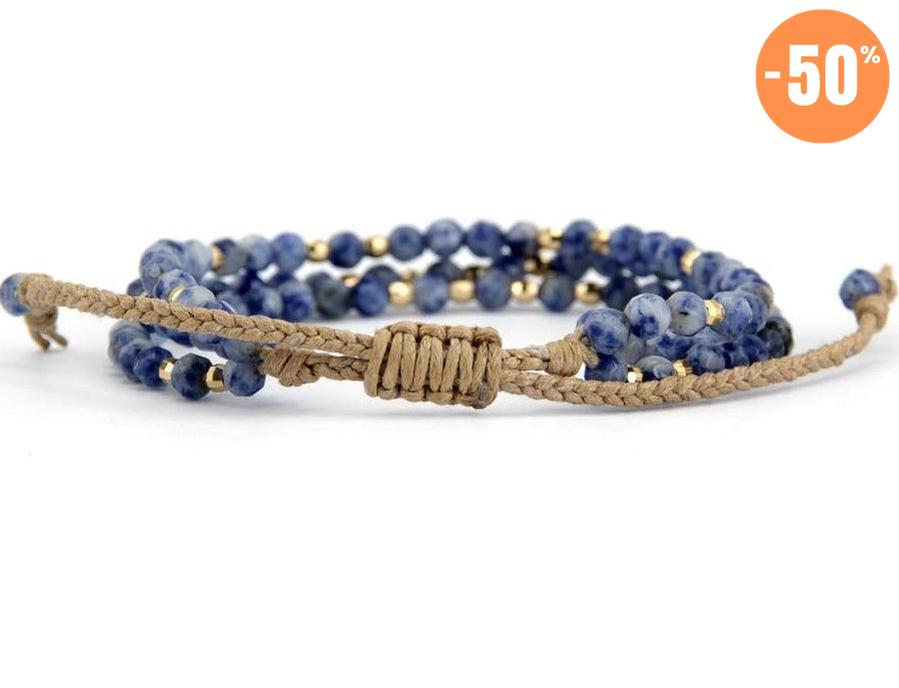 Bracelet «Créativité et Communication» en perles de Sodalite