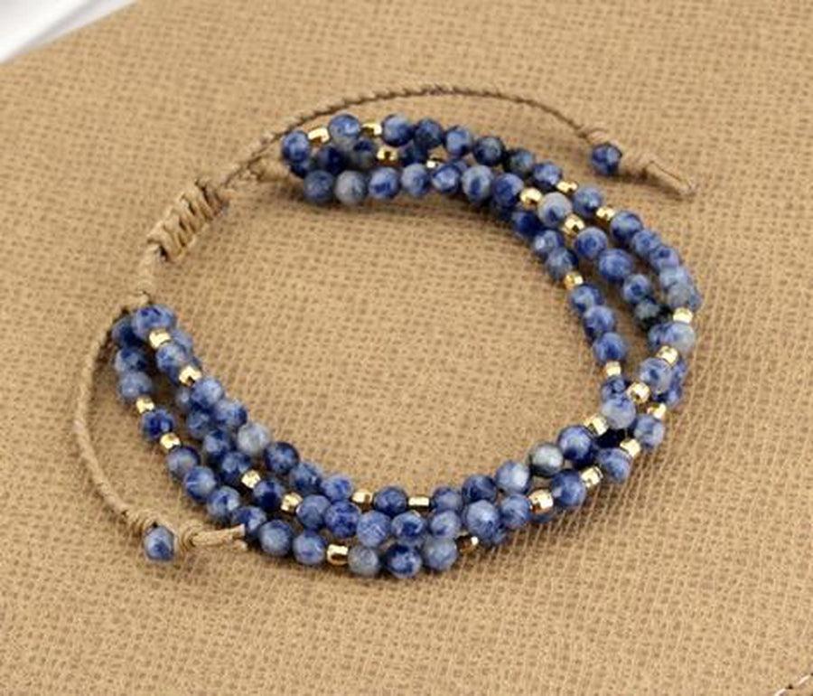 Bracelet «Créativité et Communication» en perles de Sodalite