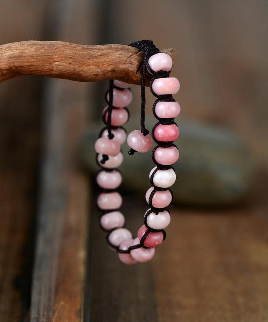 Bracelet d’amitié en Opale rose