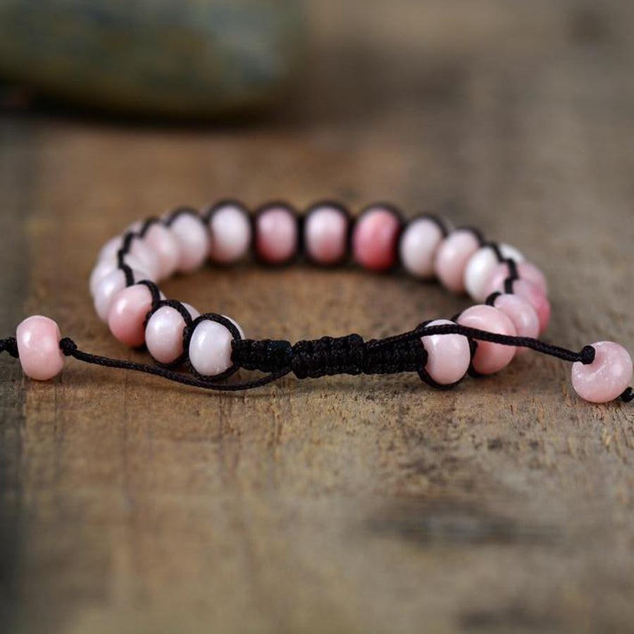 Bracelet d’amitié en Opale rose