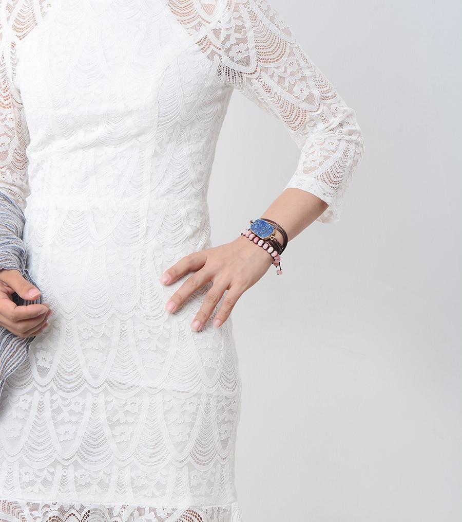Bracelet d’amitié en Opale rose
