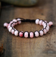 Bracelet d’amitié en Opale rose