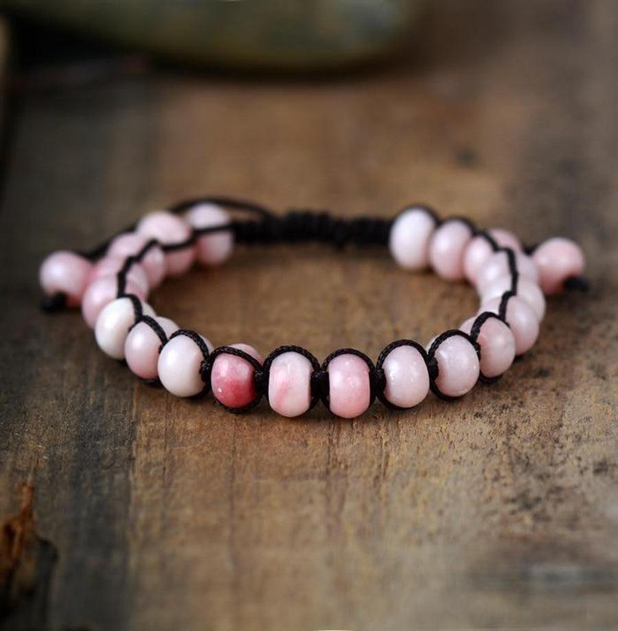 Bracelet d’amitié en Opale rose