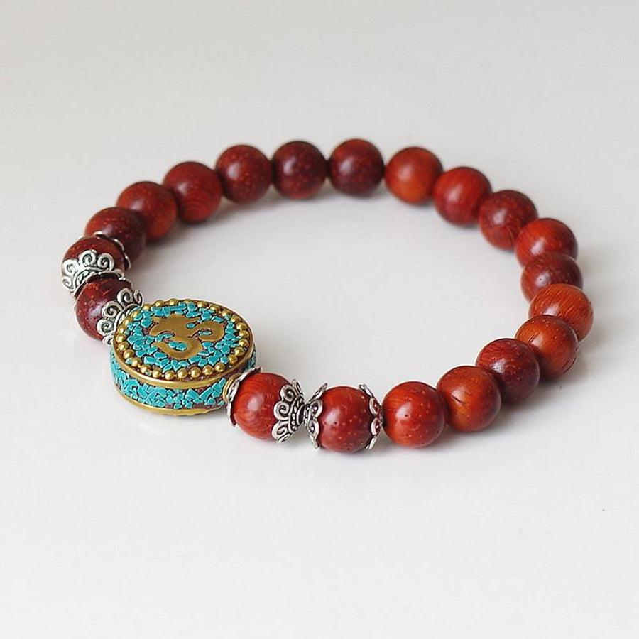 Bracelet de chance « Om » en bois