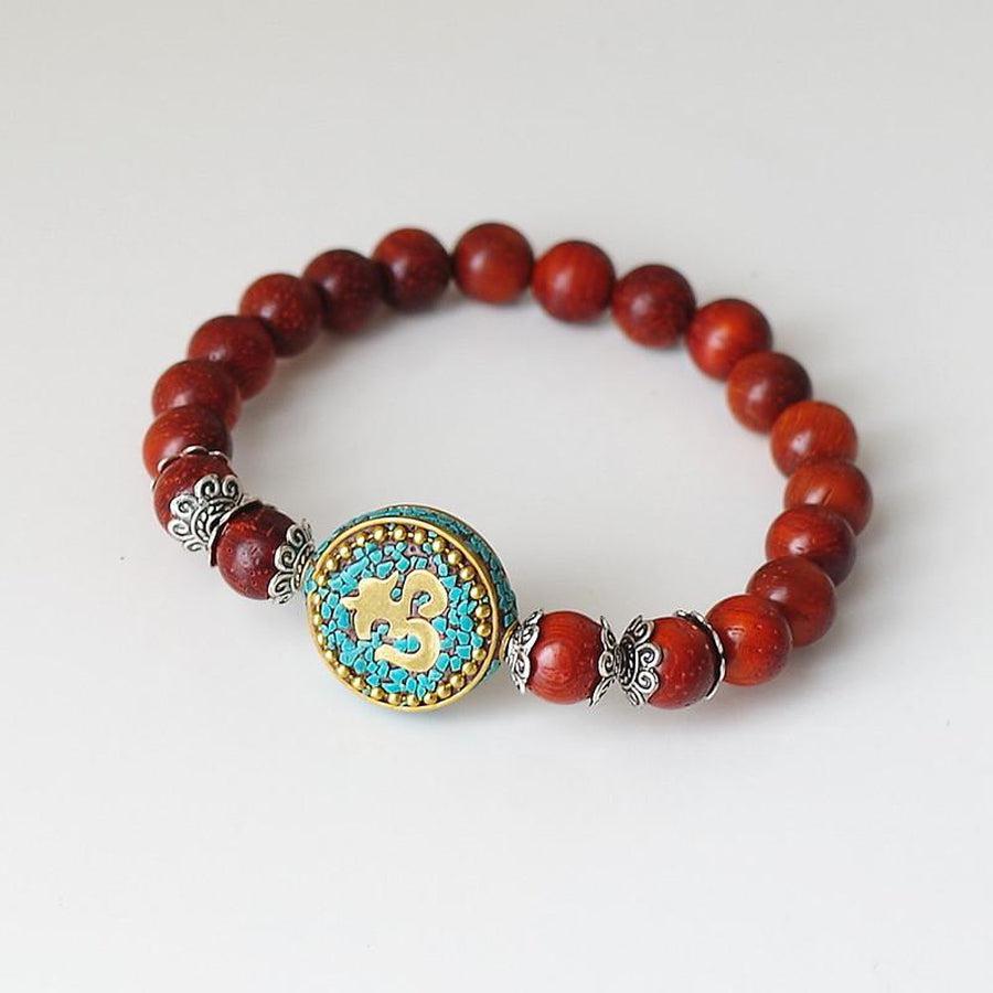 Bracelet de chance « Om » en bois
