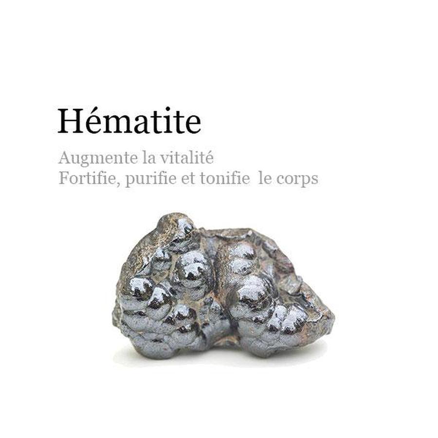 Bracelet de force pour homme Hematite - Titane