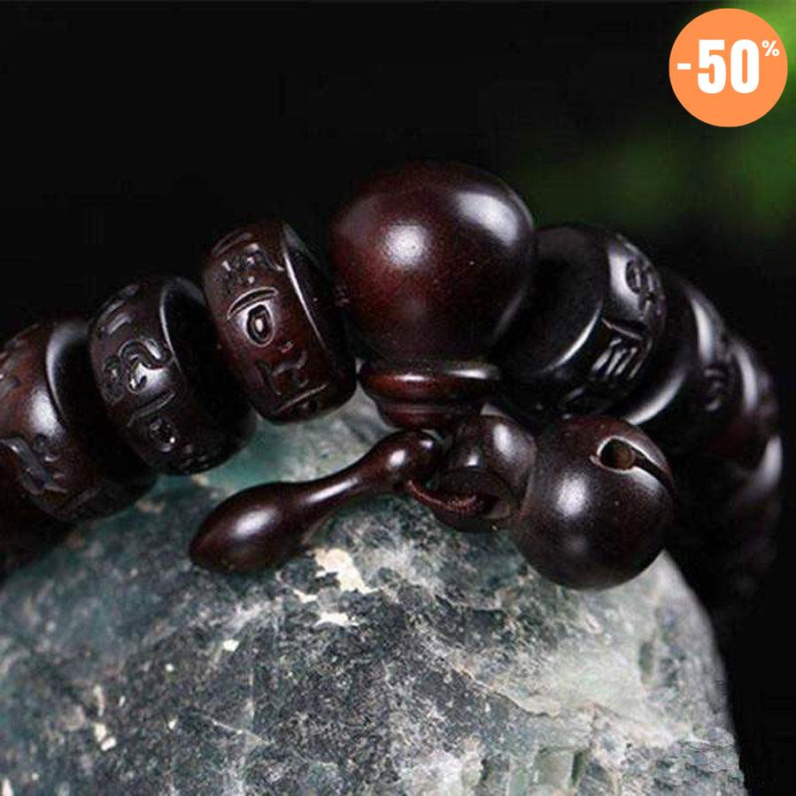 Bracelet de médidation Tibétain en bois de pêcher