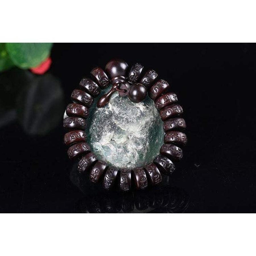 Bracelet de médidation Tibétain en bois de pêcher